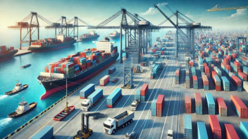 Hình ảnh xe tải nhỏ đang giao nhận hàng tại khu đô thị Vân Canh, minh họa hoạt động logistics